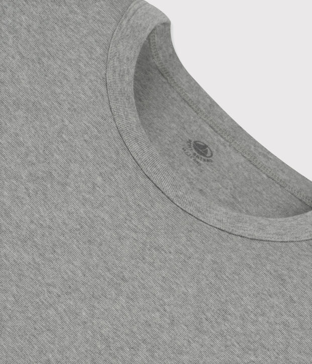 T-shirt met korte mouwen Heren. grijs