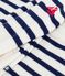 Tweedelig gebreid setje met marinestrepen blauw MARSHMALLOW/ SOIR