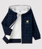 Sweatshirt à capuche bébé garçon bleu SHADOW/écru MULTICO