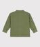 Veste enfant en coton unie vert OLIVINE