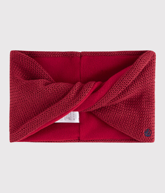 Gebreide tricot snood voor jongen - meisje roze POPPY