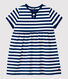 Gestreepte jurk met korte mouwen in jersey voor baby's