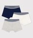 Lot de 3 boxers petit garçon en coton