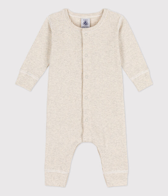 Lang pakje van ribstof voor baby's beige MONTELIMAR CHINE