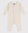 Lang pakje van ribstof voor baby's beige MONTELIMAR CHINE