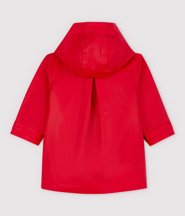 Trench en polyurethane b&eacute;b&eacute; fille rouge