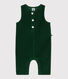 Combinaison longue bébé en velours uni