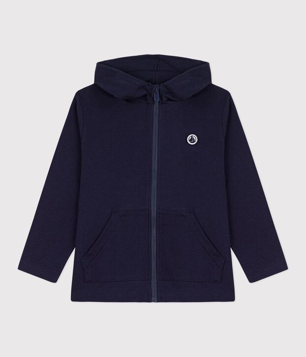 Katoenen hoodie met rits voor kinderen SMOKING