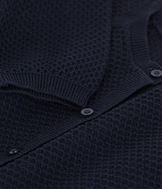 Cardigan voor meisjes in katoen blauw SMOKING