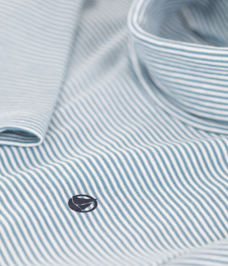 Gestreepte coltrui voor jongens/meisjes in katoen blauw/wit