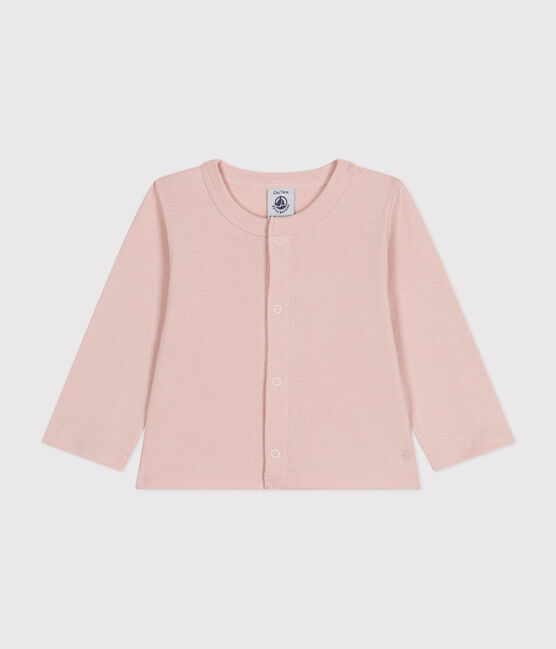 Katoenen babycardigan roze SALINE