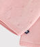 Babyvestje met overslag in ajourtricot van wol en katoen roze JOLI