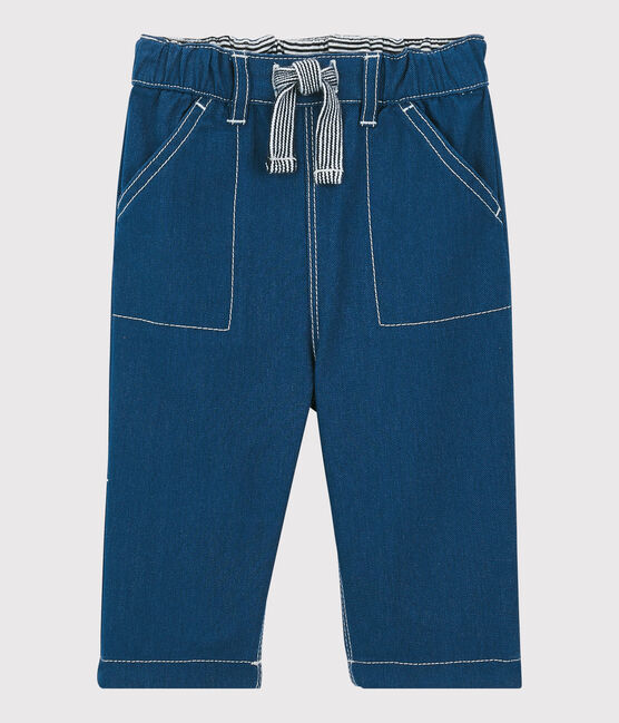 Katoenen broek baby. blauw MAJOR