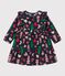 Flanellen jurk met lange mouwen voor baby's blauw/multicouleur