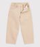 Pantalon 5 poches enfant en denim beige