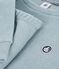 Pyjama femme en coton &eacute;ponge uni vert gris