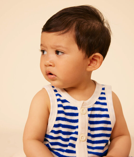 Kort pakje in badstof voor baby's blauw SURF/ AVALANCHE