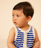 Kort pakje in badstof voor baby's blauw SURF/ AVALANCHE