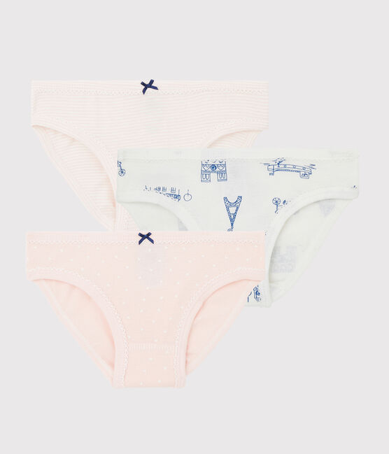 Lot de 3 culottes imprimé Paris petite fille variante 1
