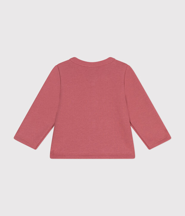 Molton babycardigan roze