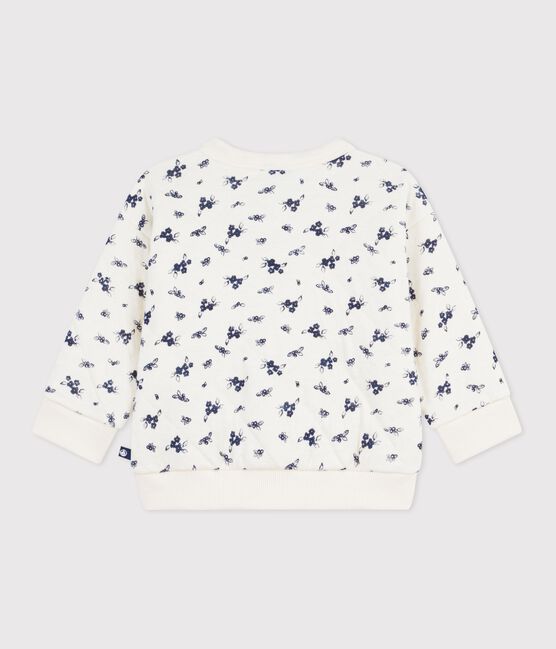 Katoenen babyvestje met bloemenprint blauw MILK/ SOIR