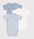 Set van 3 overslagbody's met korte mouwen van katoen voor baby's