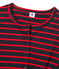 Gestreepte damescardigan blauw SMOKING/rood PEPS