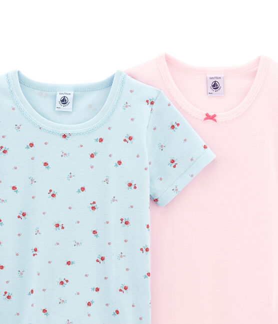 Set van 2 meisjes T-shirts met korte mouwen variante 1