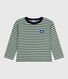 Gestreepte katoenen T-shirt met lange mouwen voor kinderen
