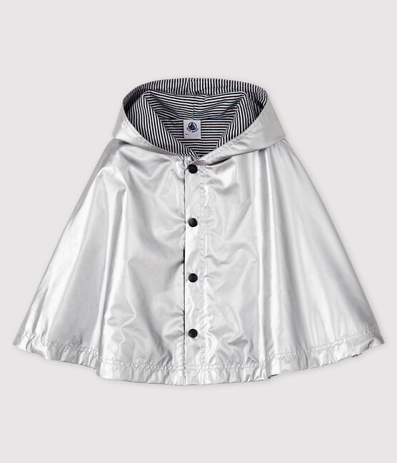 Cape bébé fille/garçon déperlante gris ARGENT