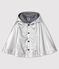 Cape bébé fille/garçon déperlante gris ARGENT