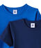 Lot de 2 t-shirts garçon manches courtes blanc LOT