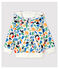 Molton vest voor baby's. wit MARSHMALLOW/wit MULTICO