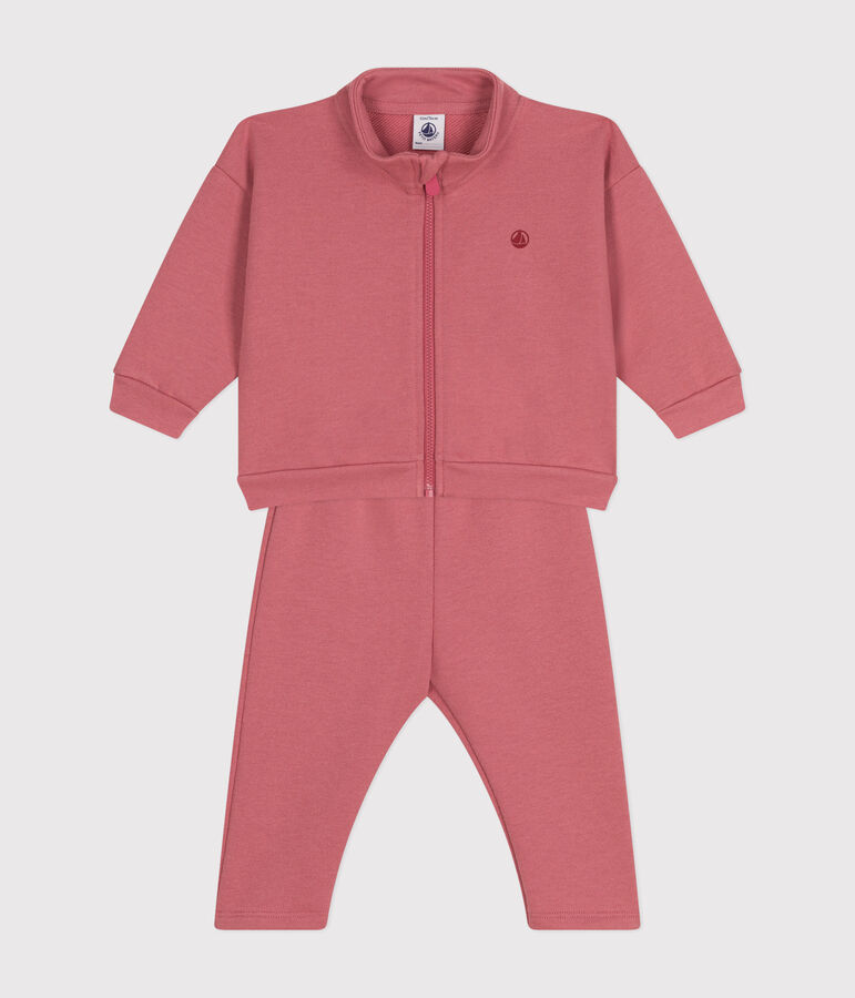 Ensemble sweatshirt et pantalon b&eacute;b&eacute; rose