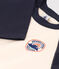 Jongens-T-shirt met lange mouwen wit AVALANCHE/blauw SMOKING