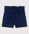Short enfant en coton uni bleu MEDIEVAL