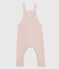 Salopette longue bébé garçon en tricot laine, nylon et alpaga. rose FLEUR