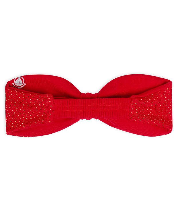 Haarband voor baby meisje rood/geel
