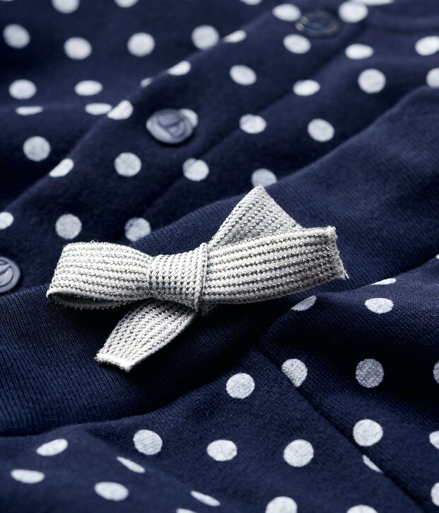 Joggingspak van molton baby. blauw/wit