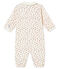 Combisac bébé fille en tubique imprimé blanc MARSHMALLOW/blanc MULTICO