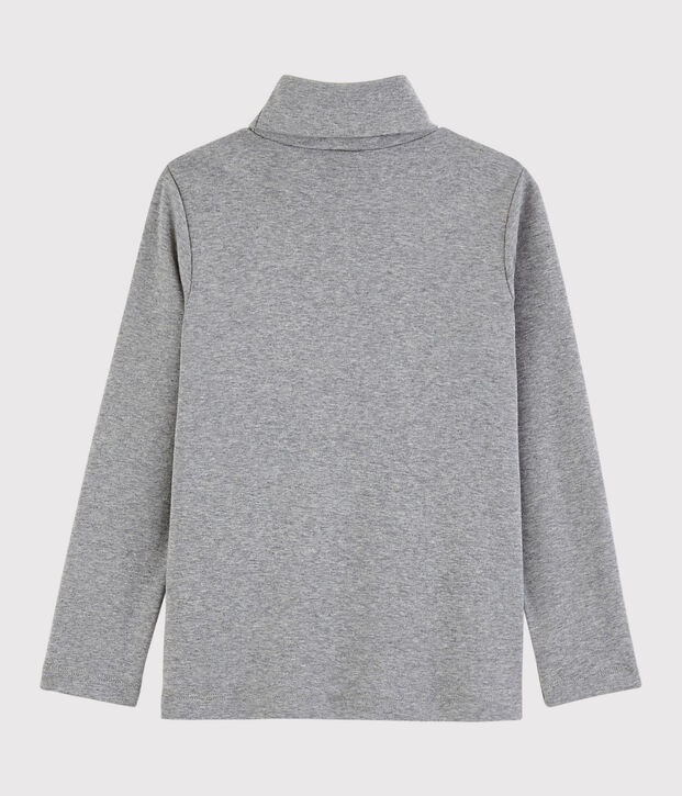 Sous-pull en coton enfant fille / gar&ccedil;on gris