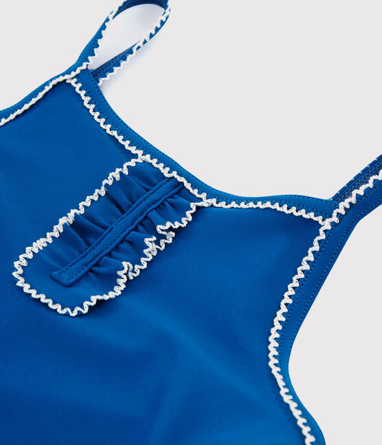 Maillot de bain 1 pièce enfant fille bleu RIYADH