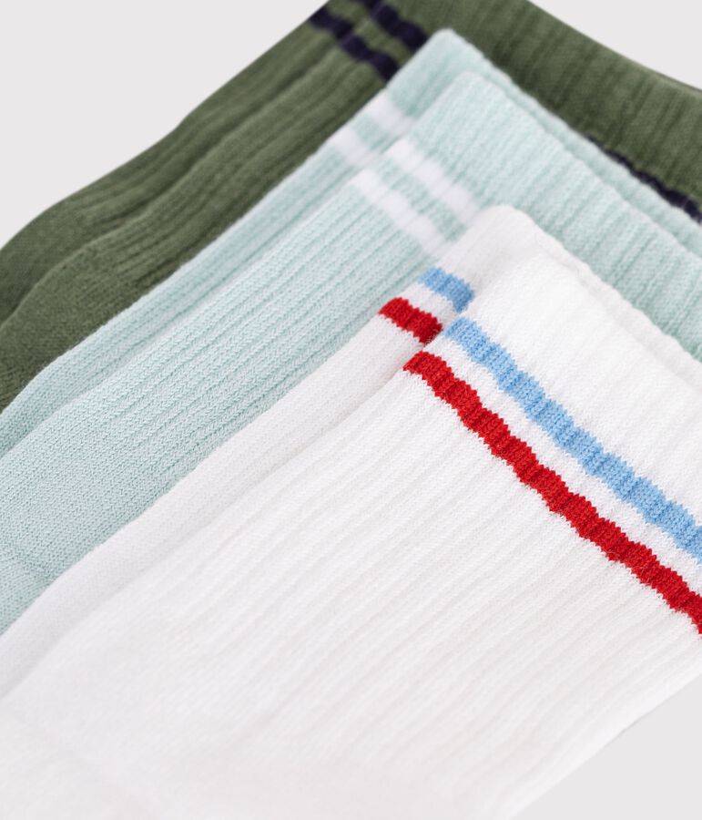 3 paires de chaussettes enfant en coton sport variante 1