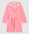 Robe de chambre en polaire enfant rose GRETEL