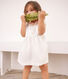Robe sans manche en coton façonné bébé