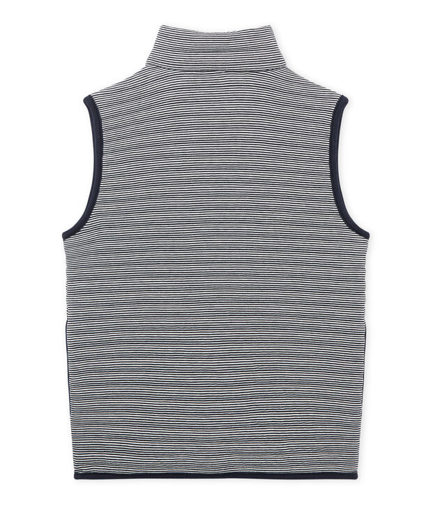 Doudoune sans manches gar&ccedil;on blauw/wit