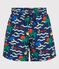 Zwemshort met print voor jongens blauw/multicouleur