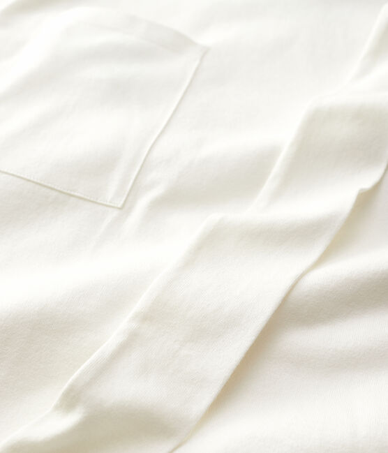 Tee shirt Femme/Homme Christoph Rumpf x Petit Bateau blanc MARSHMALLOW