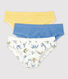 Set van 3 jongens slips met panterprint van biologisch katoen