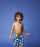 Short de bain recyclé enfant garçon bleu MYKONOS/écru MULTICO
